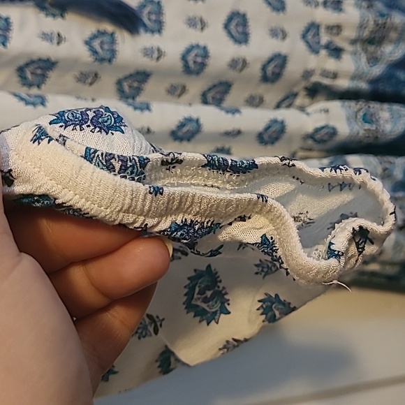 Simply Emma Blue and White Boho Tunic - Picture 6 of 8